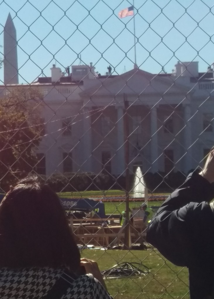 The White House, in the weeks before the presidential inauguration in 2017