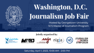 D.C. Jour. Career Fair Deadline